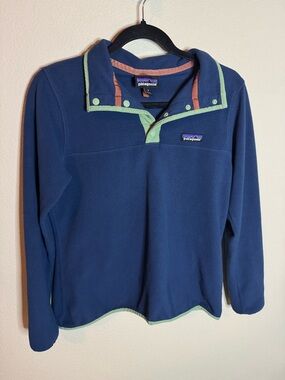 Patagonia Snap T Fleece Pullover Small Blue Synchilla